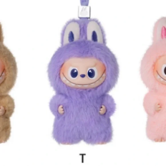 POP MART “T” Letter LABUBU THE MONSTERS Pin for Love Series Vinyl Plush Pendant - Picture 11 of 14